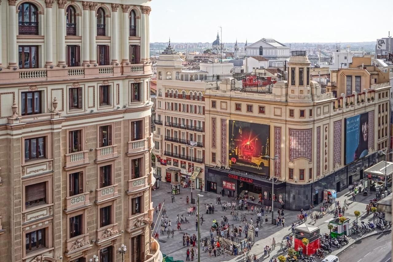 Stylish 4 Suites +Patio Luxury Apartment Gran Via Madrid Exterior photo